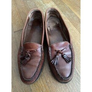 Allen Edmonds Naples Men’s Brown Leather Chili Loafers 9.5 D 42585